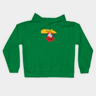 Lithuania flag & map Kids Hoodie